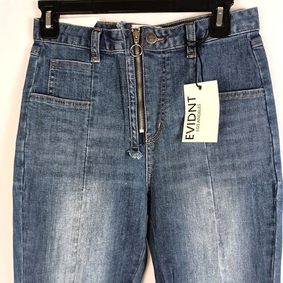 EVIDNT Tangier Step Hem Jeans Size 27 NWT Straight Stretch Fit $108 - Picture 3 of 7
